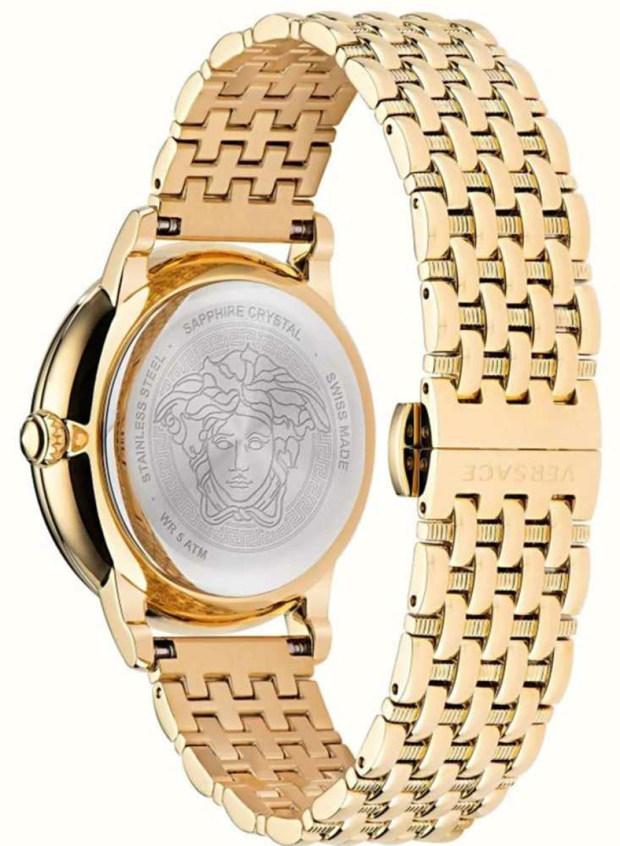 Women'S Versace | Versace La Medusa (38Mm) Black Dial / Gold Pvd Stainless Steel