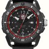 Men'S Luminox | Luminox Ice Sar Arctic 1050 | Black And Red | Black Rubber Strap