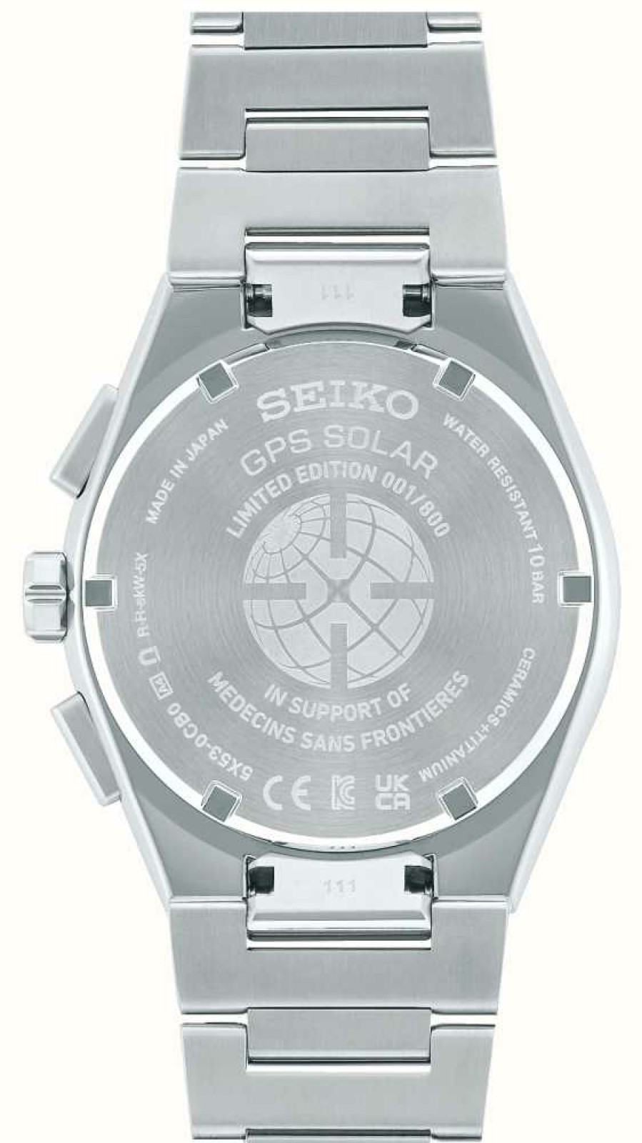 Men'S Seiko | Seiko Astron 'Medecins Sans Frontieres' Solar Gps Limited Edition (800 Pieces)