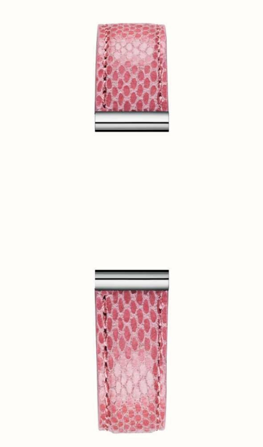 Women'S Herbelin | Herbelin Antares Interchangeable Watch Strap - Viper Textured Rose Leather / Stainless Steel - Strap Only