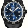 Men'S Ball Watch Company | Ball Watch Company Engineer Ii Skindiver Heritage Chronometer Limited Edition (42Mm) Blue Dial / Black Rubber (Rainbow)