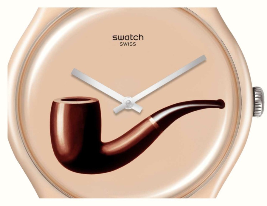 Men'S Swatch | Swatch Magritte | La Trahison Des Images By Rene Magritte