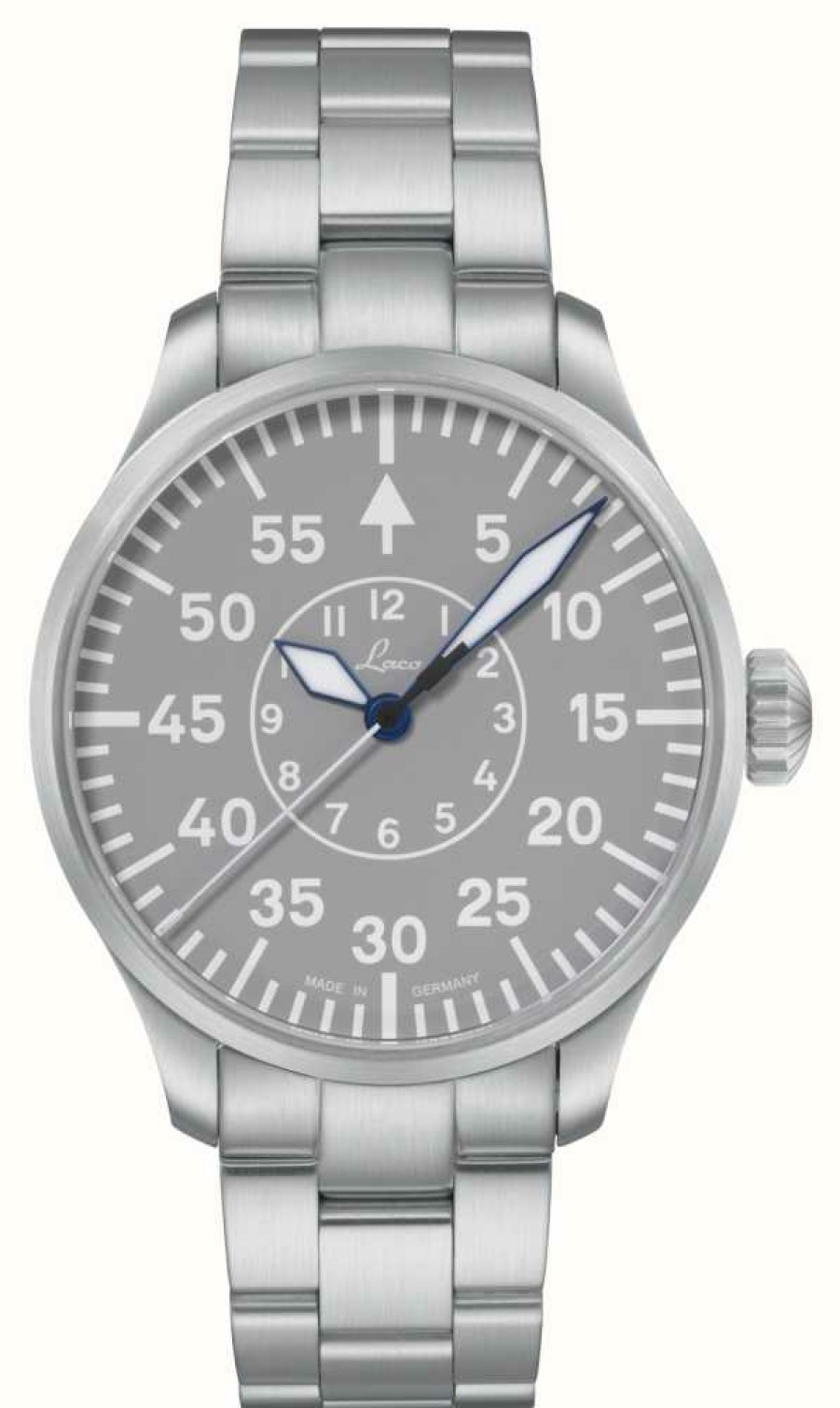 Men'S Laco | Laco Aachen Grau 42 Mb | Grey Dial | Stainless Steel Bracelet