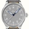 Men'S Laco | Laco Augsburg Grau 39 | Grey Dial | Grey Leather Strap