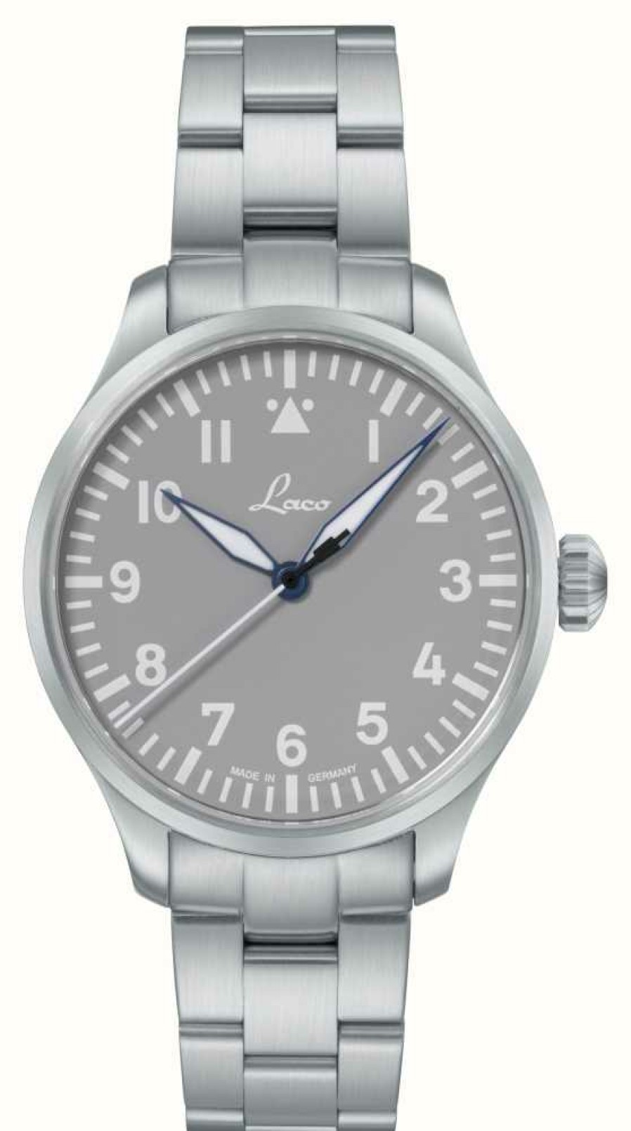 Men'S Laco | Laco Augsburg Grau 39 Mb | Grey Dial | Stainless Steel Bracelet