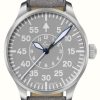 Men'S Laco | Laco Aachen Grau 39 | Grey Dial | Grey Leather Strap