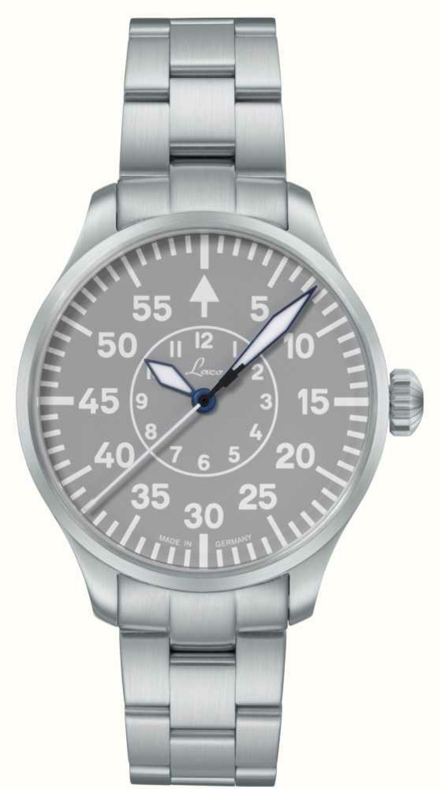 Men'S Laco | Laco Aachen Grey 39 Mb | Grey Dial | Stainless Steel Bracelet