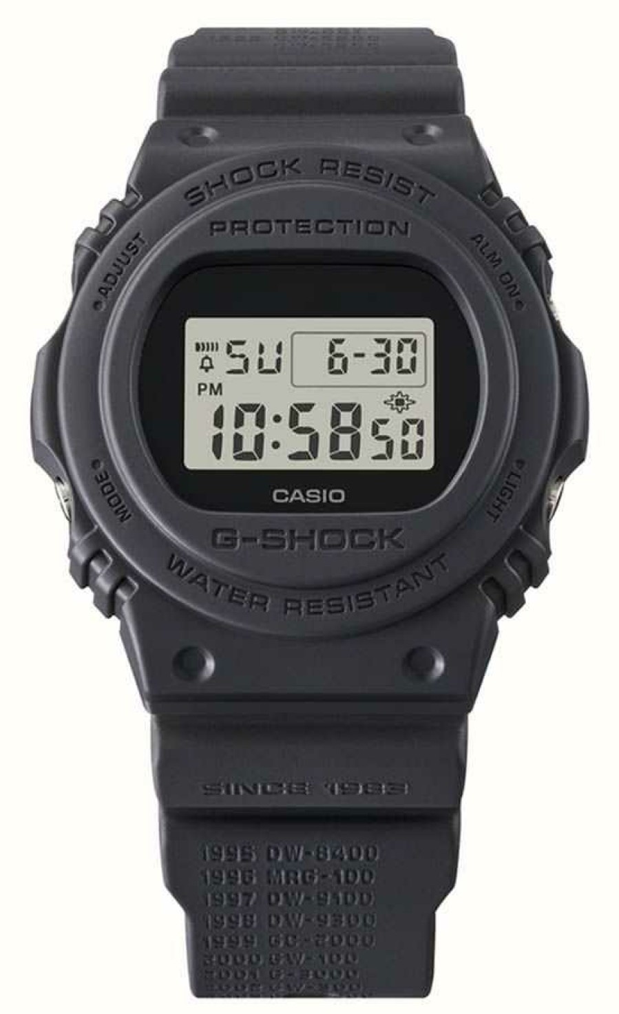 Men'S Casio | Casio G-Shock Limited Edition Re-Masterpiece Series Digital Dial Black Resin Strap