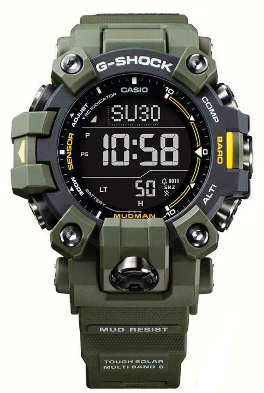 Men'S Casio | Casio G-Shock Mudman Gw-9500 Tough Solar - Military Green