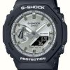 Men'S Casio | Casio G-Shock Ga-2100 Garish Octagon Series Silver Dial