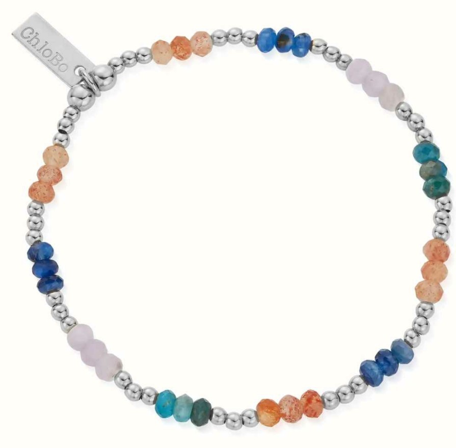 Jewelry ChloBo Jewellery | Chlobo Soothing Spirit Bracelet | Sterling Silver | Coloured Beads