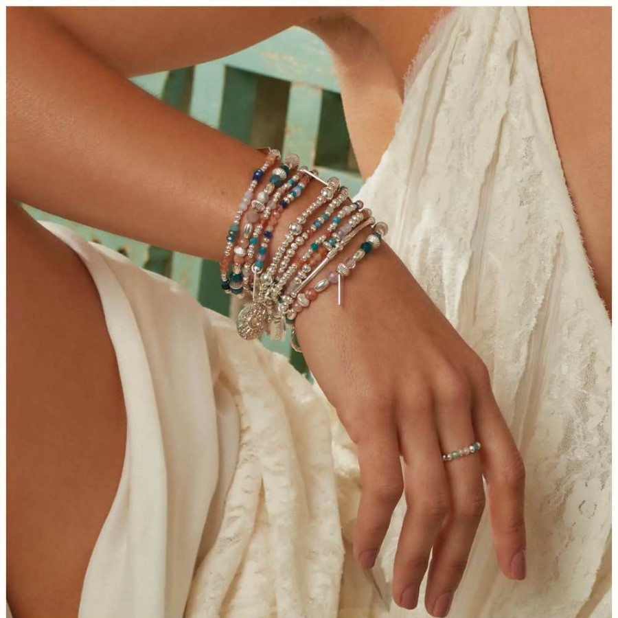 Jewelry ChloBo Jewellery | Chlobo Soothing Spirit Bracelet | Sterling Silver | Coloured Beads