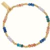 Jewelry ChloBo Jewellery | Chlobo Soothing Spirit Bracelet | Gold Plated | Coloured Beads