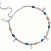 Jewelry ChloBo Jewellery | Chlobo Nightfall Wishes Anklet | Sterling Silver | Coloured Beads