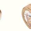 Jewelry Radley Jewellery | Radley Jewellery Love Radley Stud Earrings | Rose Gold Plated | Clear Heart Crystal