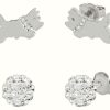 Jewelry Radley Jewellery | Radley Jewellery Set Of 2 Pairs Of Stud Earrings | Sterling Silver | Crystal Set