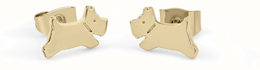 Jewelry Radley Jewellery | Radley Jewellery Set Of 2 Pairs Of Stud Earrings | Gold Plated | Crystal Set