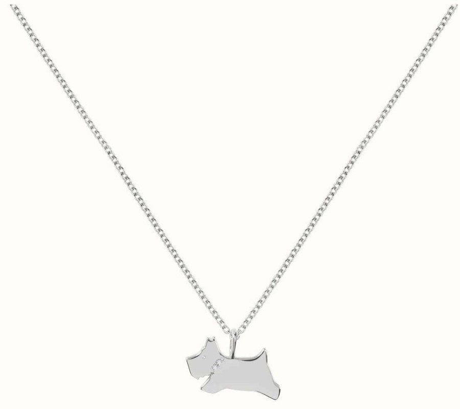 Jewelry Radley Jewellery | Radley Jewellery Hatton Gardens | Sterling Silver | Crystal Set Dog Pendant