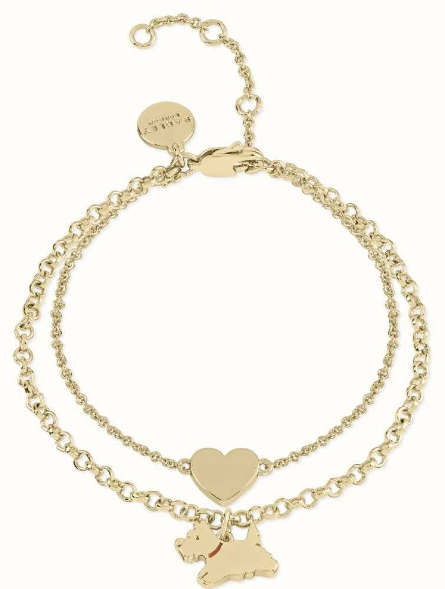 Jewelry Radley Jewellery | Radley Jewellery Dukes Place Double Chain Bracelet | Gold Plated