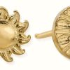 Jewelry ChloBo Jewellery | Chlobo Moon And Sun Stud Earrings | Gold Plated