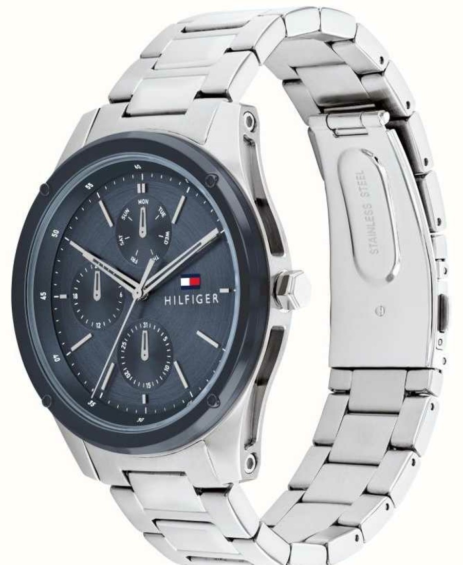 Men'S Tommy Hilfiger | Tommy Hilfiger Men'S | Blue Dial | Stainless Steel Bracelet