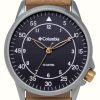 Men'S Columbia | Columbia Viewmont Quartz Blue Dial / Camel Leather