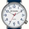 Men'S Columbia | Columbia Trailbanks Quartz White Dial / Blue Silicone