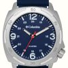 Men'S Columbia | Columbia Delta Ridge Quartz Blue Dial / Blue Silicone