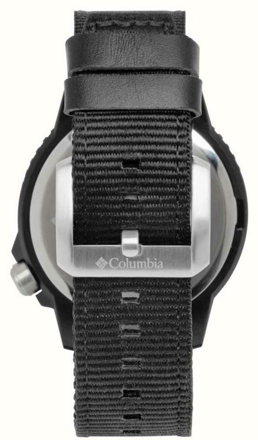 Men'S Columbia | Columbia Cross Trails Quartz Black Dial / Black Nylon