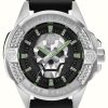 Men'S Philipp Plein | Philipp Plein The $Kull High-Conic Black Dial / Black Strap