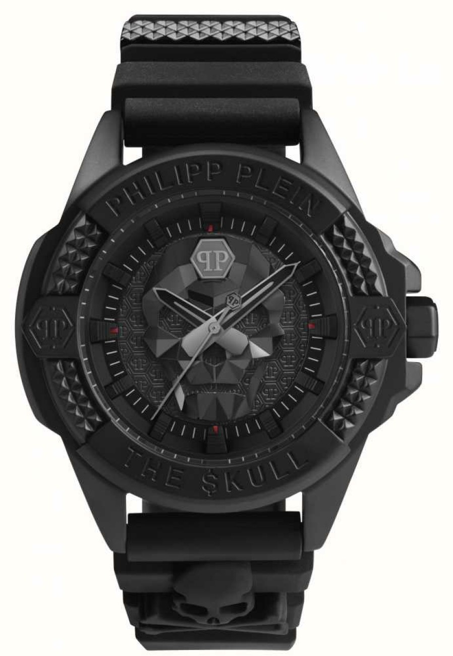 Men'S Philipp Plein | Philipp Plein The $Kull High-Conic Black Dial / Black Strap