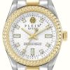 Women'S Philipp Plein | Philipp Plein Queen $Treet Couture White Dial / Two-Tone Steel