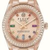 Women'S Philipp Plein | Philipp Plein Queen $Treet Couture Rose Gold Dial / Rose Gold Pvd Steel