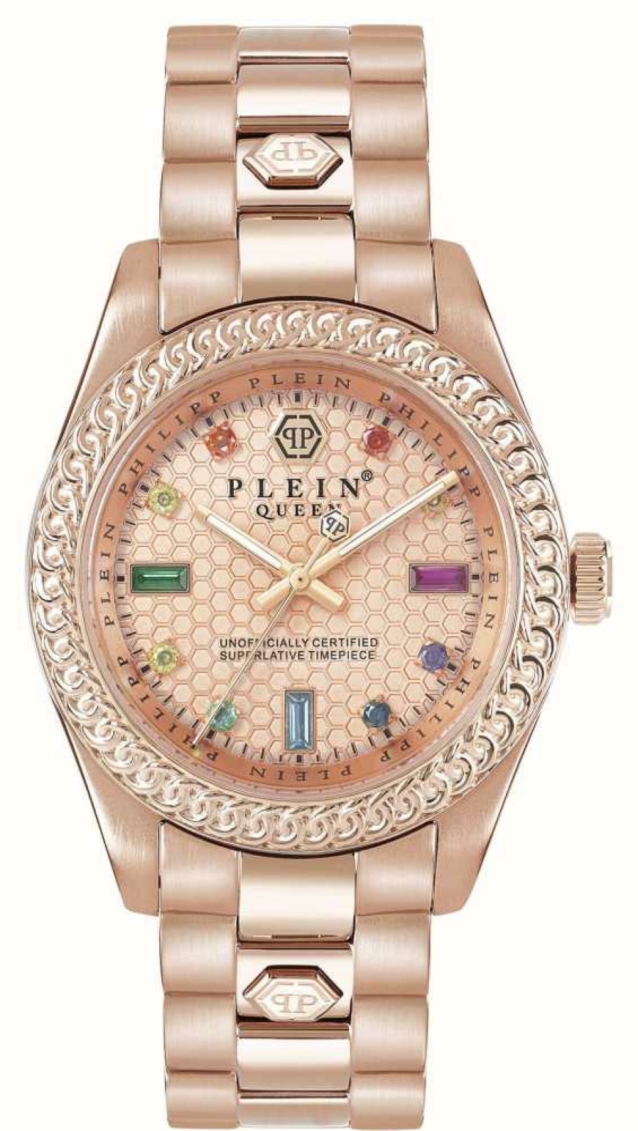 Women'S Philipp Plein | Philipp Plein Queen $Treet Couture Rose Gold Dial / Rose Gold Pvd Steel