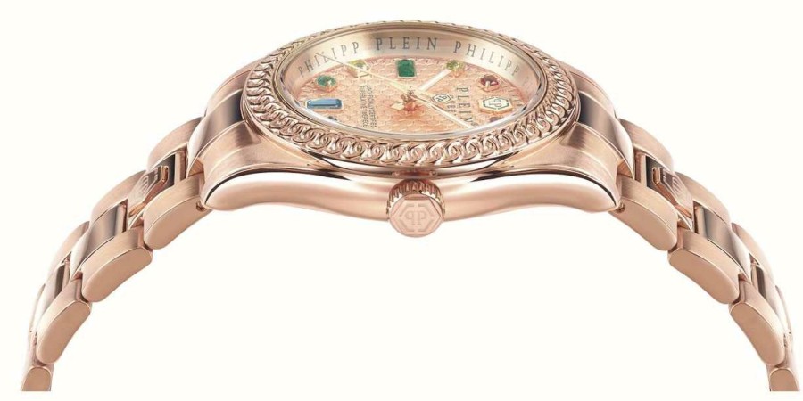 Women'S Philipp Plein | Philipp Plein Queen $Treet Couture Rose Gold Dial / Rose Gold Pvd Steel