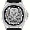 Men'S Philipp Plein | Philipp Plein $Keleton $Pectre High-Conic / Automatic Black Strap