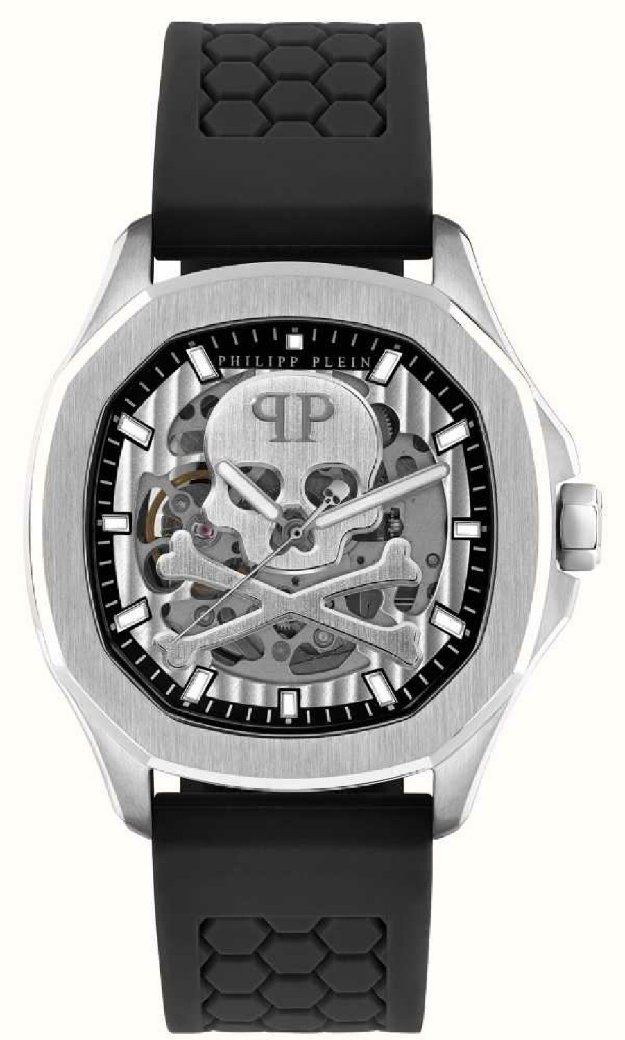 Men'S Philipp Plein | Philipp Plein $Keleton $Pectre High-Conic / Automatic Black Strap