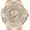 Jewelry Philipp Plein | Philipp Plein The $Kull-41Mm High-Conic / Silver Dial Rose Gold Pvd Steel