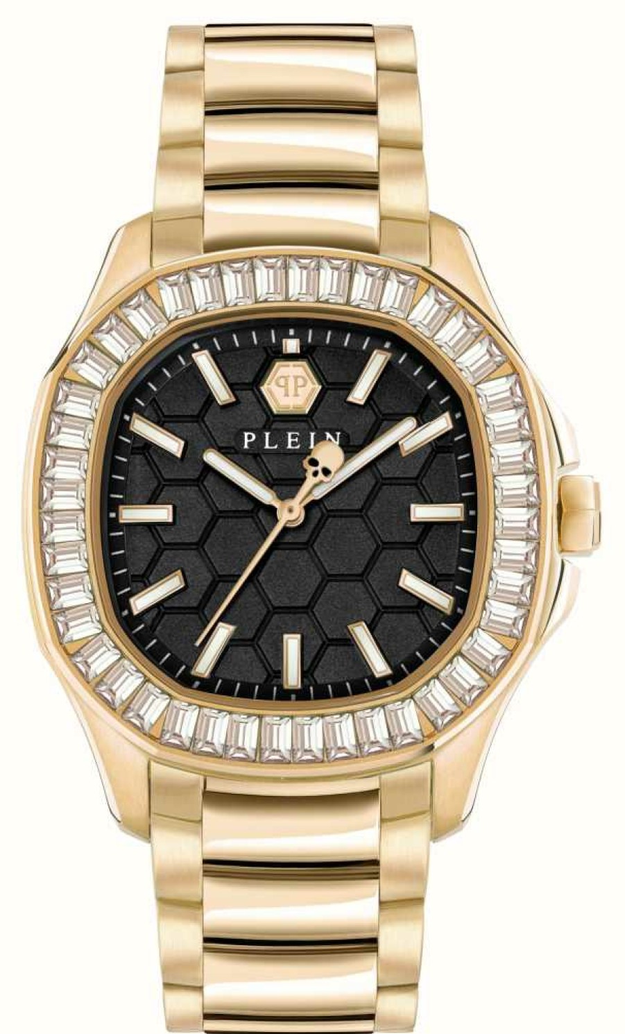 Women'S Philipp Plein | Philipp Plein Spectre Lady High-Conic / Black Dial Gold Pvd Steel