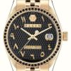 Women'S Philipp Plein | Philipp Plein Date Superlative Street Couture / Black Dial Gold Pvd Steel