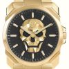 Men'S Philipp Plein | Philipp Plein The $Kull King High-Conic / Black Dial Gold Pvd Steel