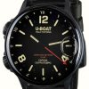 Men'S U-Boat | U-Boat Capsoil Doppiotempo (55Mm) Beige Rehaut Dlc Black / Black Leather