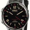 Men'S U-Boat | U-Boat Capsoil Doppiotempo (45Mm) Ss Red Rehaut Black Rubber Strap