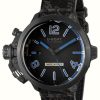 Men'S U-Boat | U-Boat Capsule (45Mm) Black Pvd Limited Edition Black / Black Leather