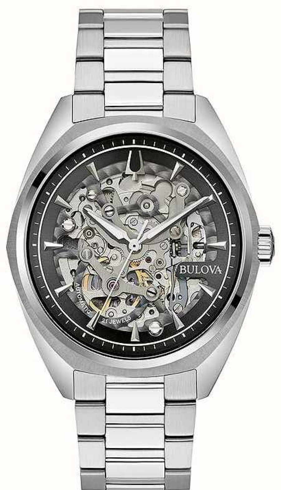 Men'S Bulova | Bulova Men'S Automatic | Skeleton Dial | Stainless Steel Bracelet