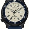 Men'S Citizen | Citizen Men'S Promaster Diver | Automatic | White Dial | Blue Polyurethane Strap