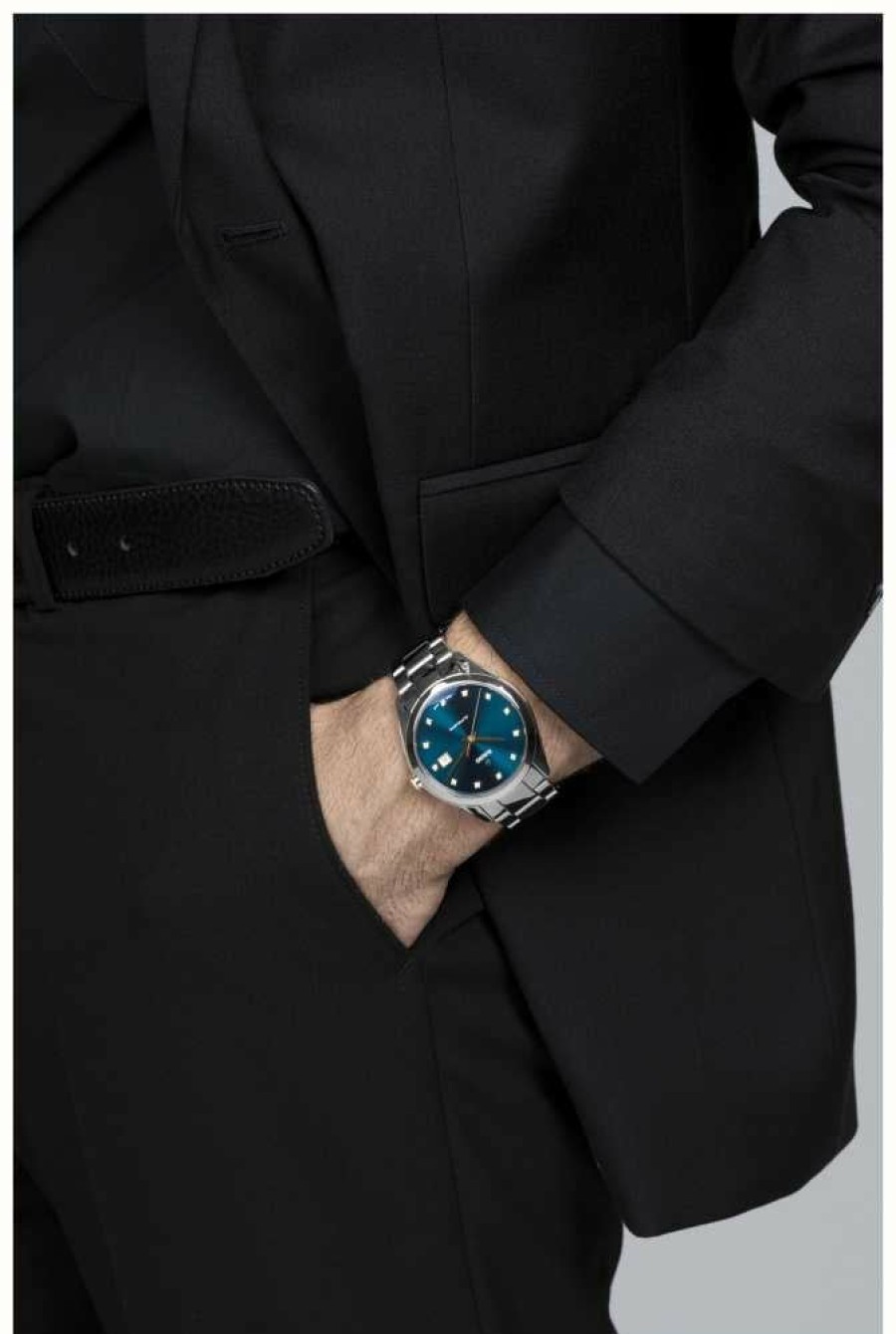 Men'S RADO | Rado Hyperchrome Automatic Diamonds (42Mm) Dark Turquoise Dial / Plasma High-Tech Ceramic