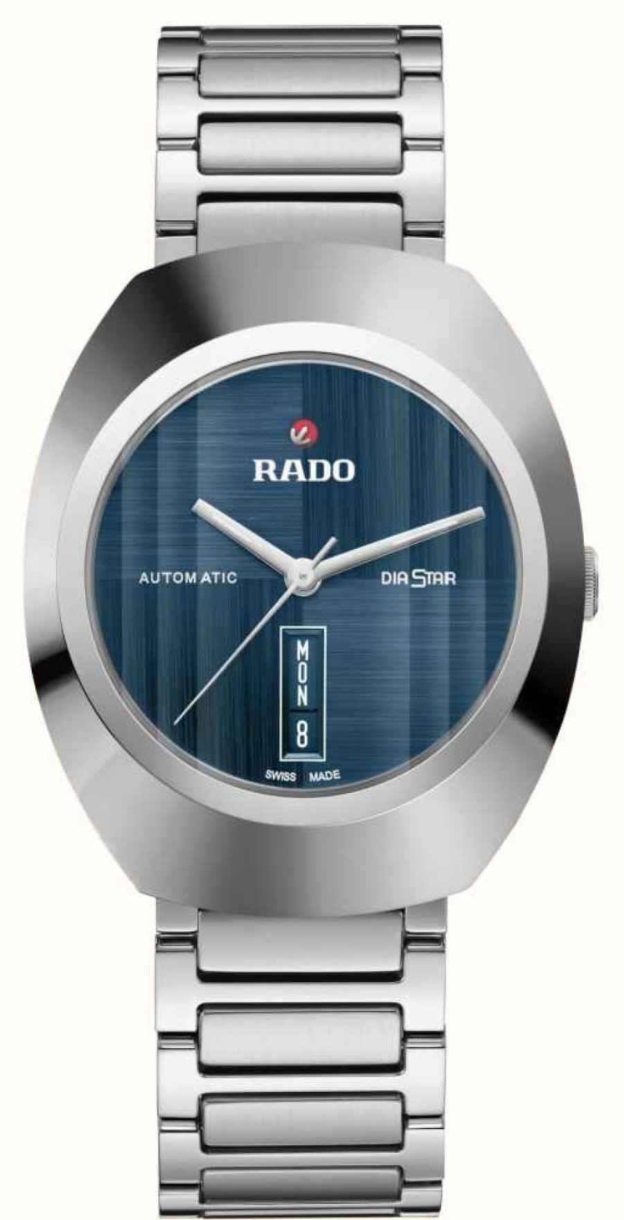 Men'S RADO | Rado Diastar Original Automatic (38Mm) Blue Dial / Stainless Steel