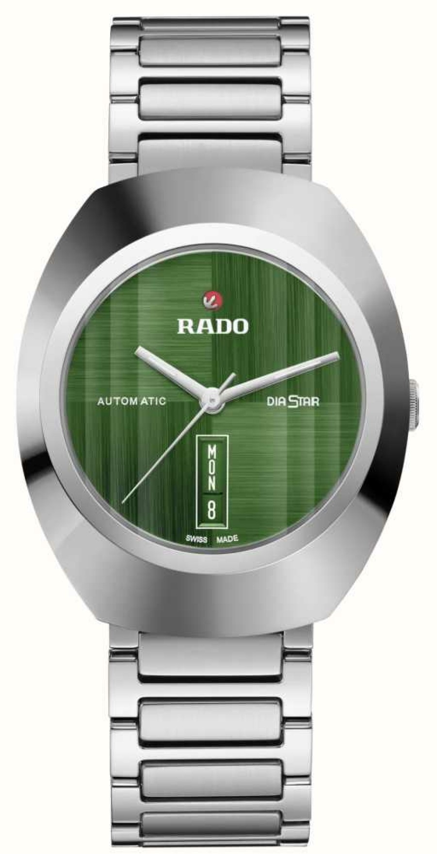 Men'S RADO | Rado Diastar Original Automatic (38Mm) Green Dial / Stainless Steel