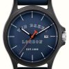 Men'S Ted Baker | Ted Baker Men'S Irby Blue Dial Blue Silicone Strap